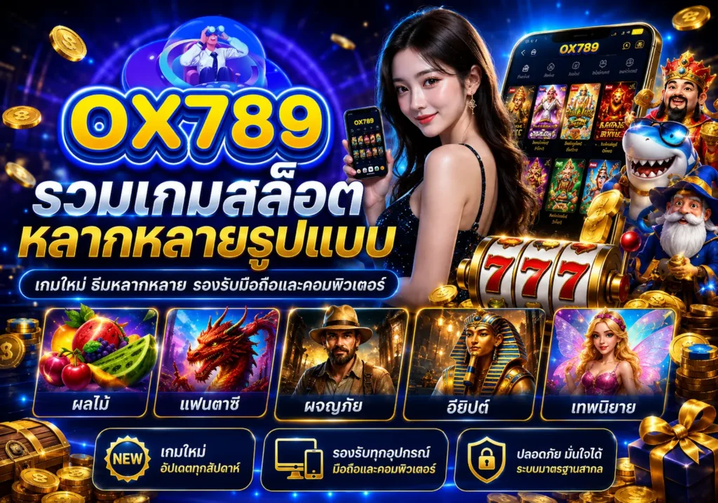 OX789 สล็อตเว็บตรง รวมสล็อต คาสิโน และกีฬาออนไลน์ครบวงจร